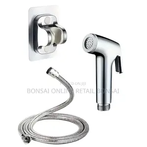 Stainless Steel Handheld Bidet Sprayer With Hose T-Valve for Toilet