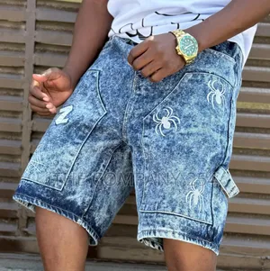 Quality Heavy Denim Made Casual Designer Jort Baggy Shorts