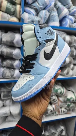 Quality Unisex Air Jordan 1 Retro Blue /White Size 36-45