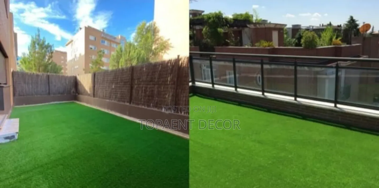 Rooftop Overview Green Outdoor Artificial Grass