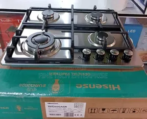 Hisense 60cm 4gas Built in Cooker [ 1 Wok Burner] Automatic