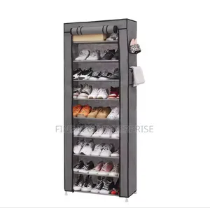 10 Tiers Non-woven Fabric Shoe Rack Organizer