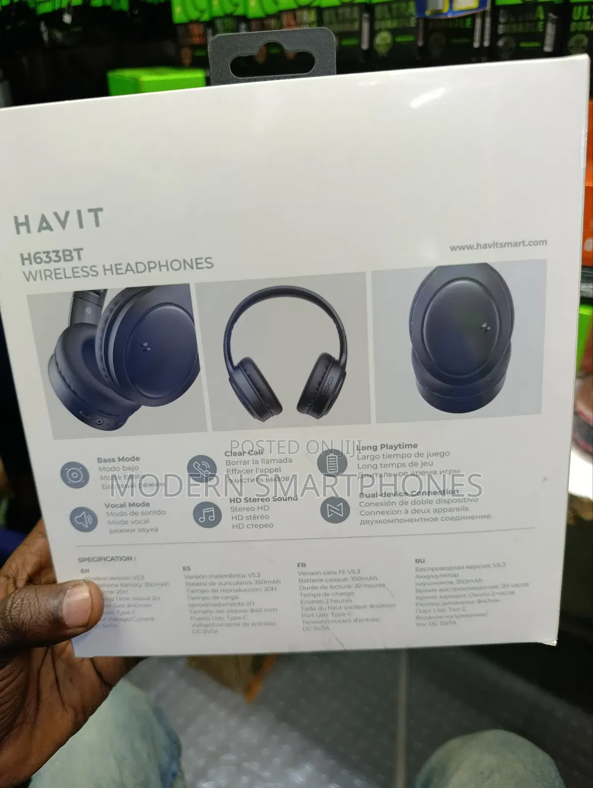 Havit H633bt Foldable Design Wireless Headphones