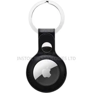 Airtag Keychain Holder Leather Case Cover