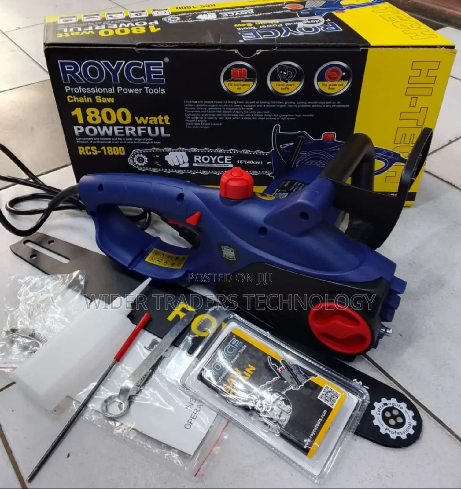 Royce Chainsaw 1800 Watts
16" Blade