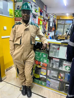 Green and Beige Mixed Colours for Men Overalls