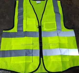 Yellow Reflective Vest Lightweight And Breathable High Visibility Vest