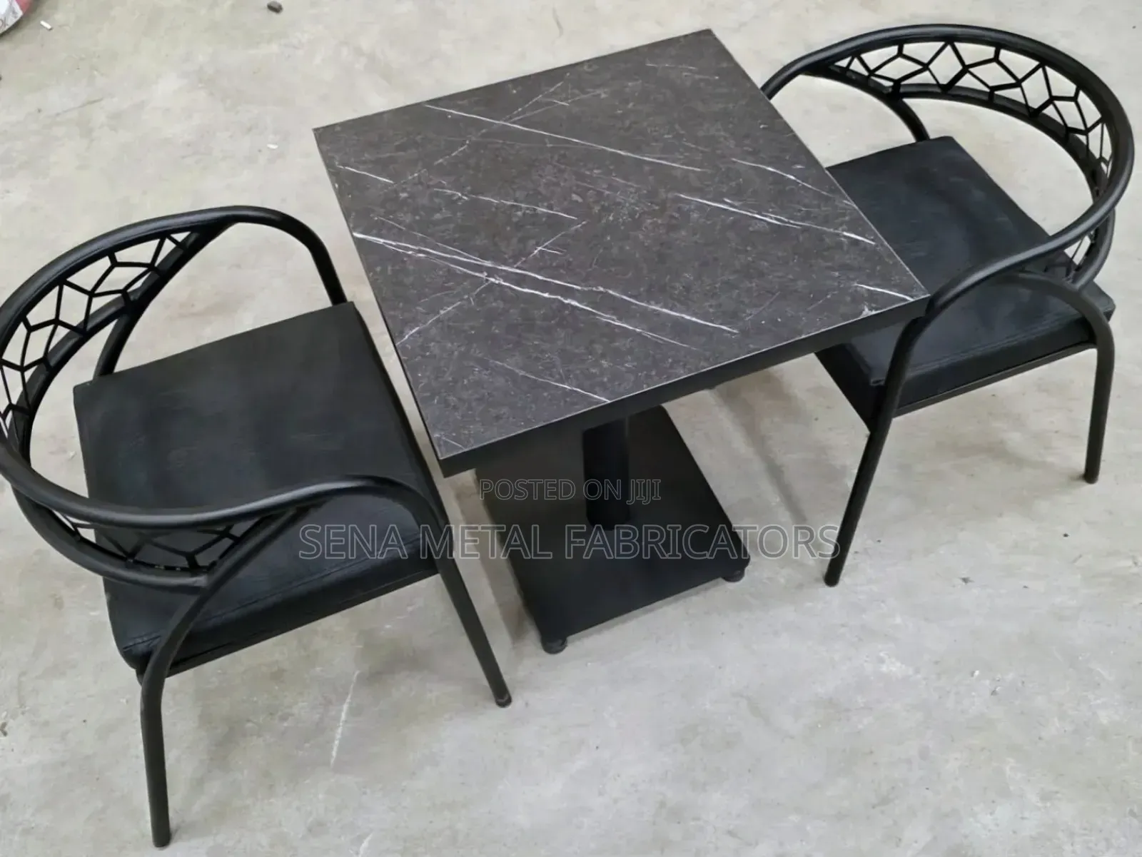 Restaurant Chairs With a Square Table.