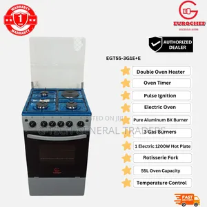 Eurochef 3gas+1hotplate 50*55 Standing Cooker