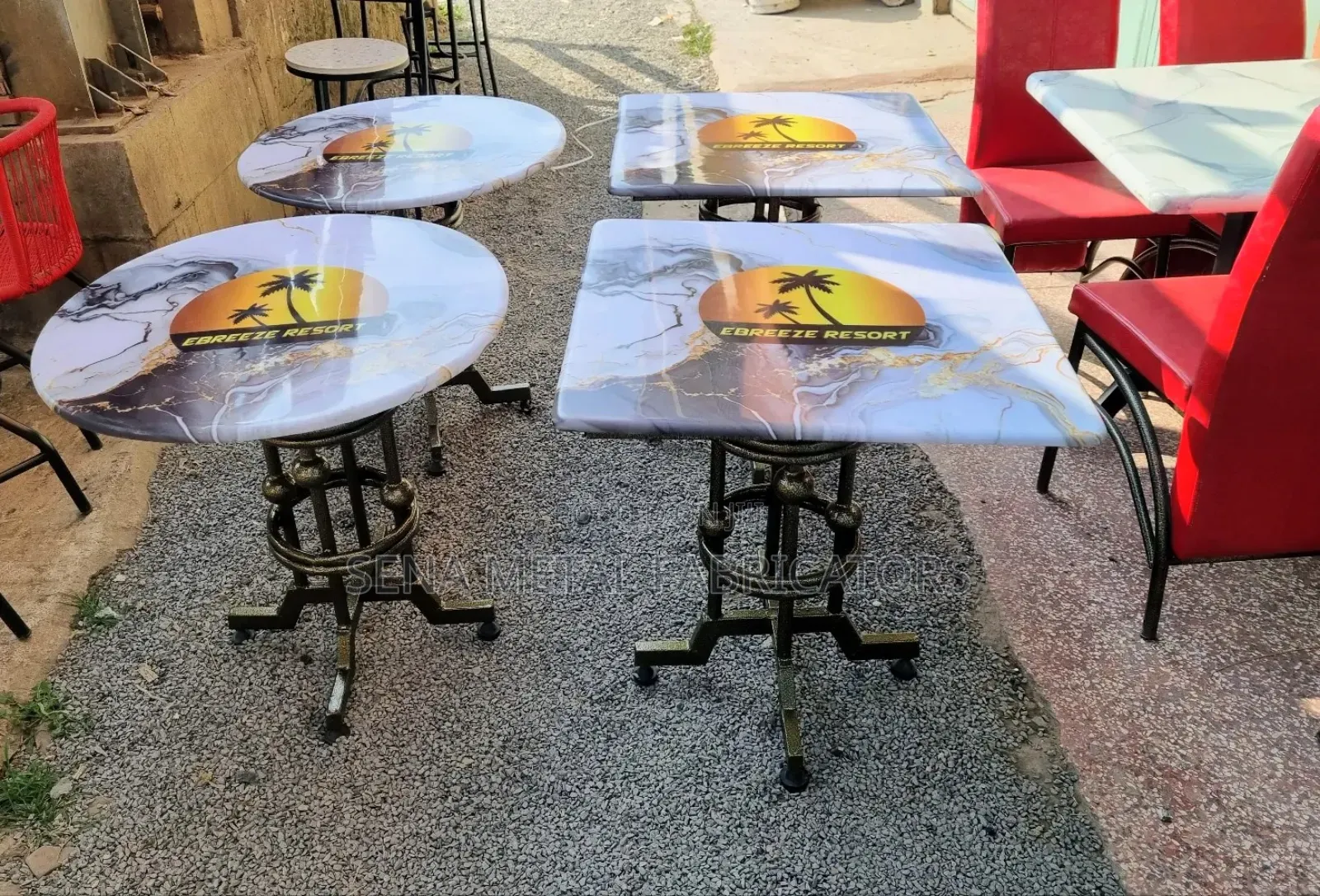 Unique Restaurant, Lounge, Bar Low Tables.