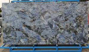Azure Blue Island Sintered Stone(10.5ft * 5.2ft * 12mm)