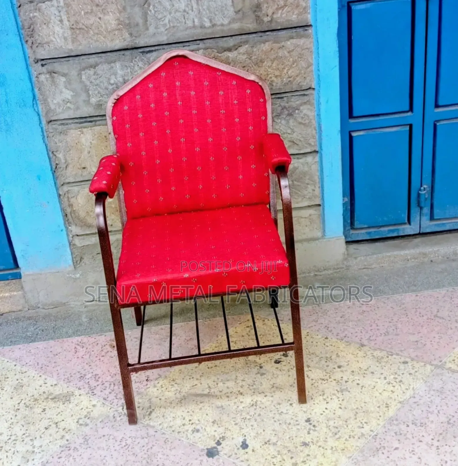 Church Armchairs With Powder Coating Finish