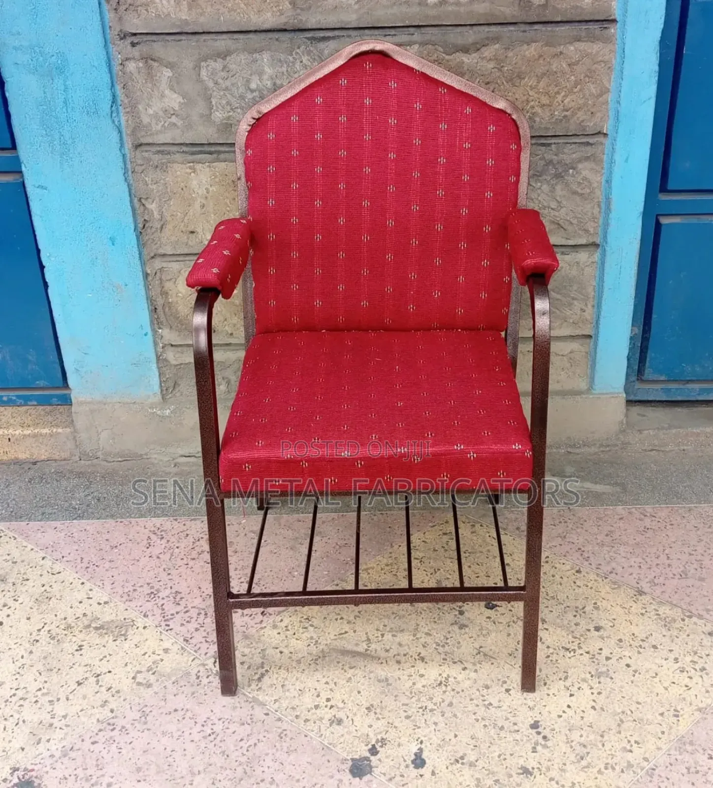 Church Armchairs With Powder Coating Finish