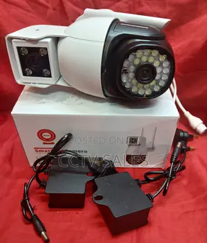 Outdoor Dual Lens V380pro PTZ CCTV Camera With Night Light