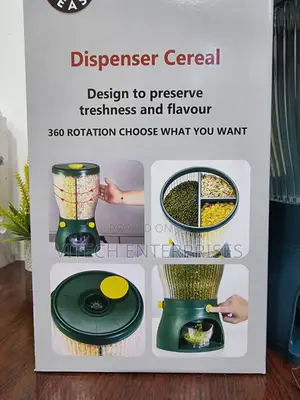Rotating 3 Partition Cereal Dispenser 5litres