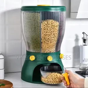 Rotating 3 Partition Cereal Dispenser(Capacity 5ltrs)*