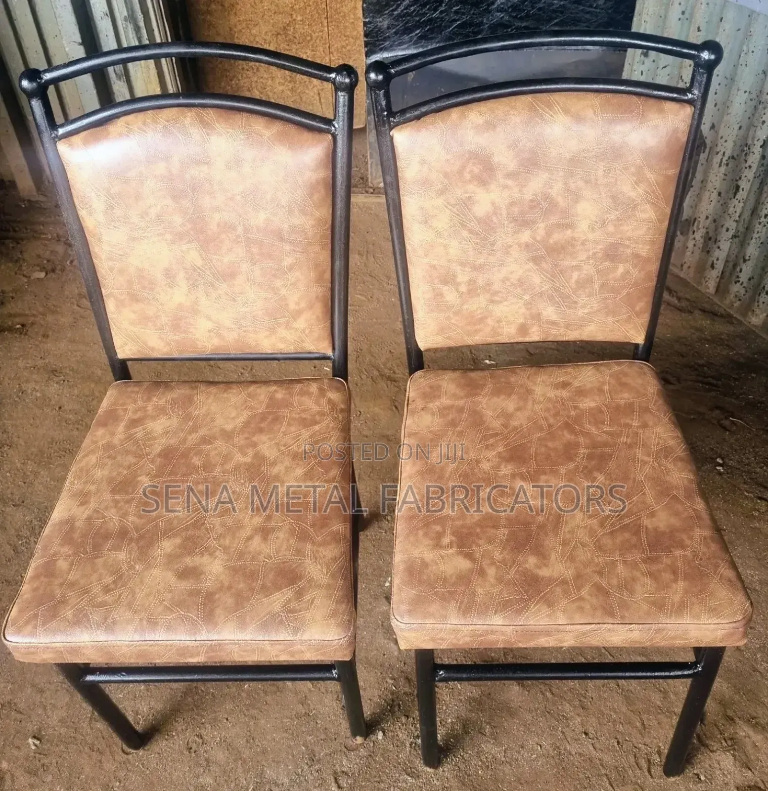 Restaurant Chairs, With The Latest Patterned Fabric, A Comfy Backrest.