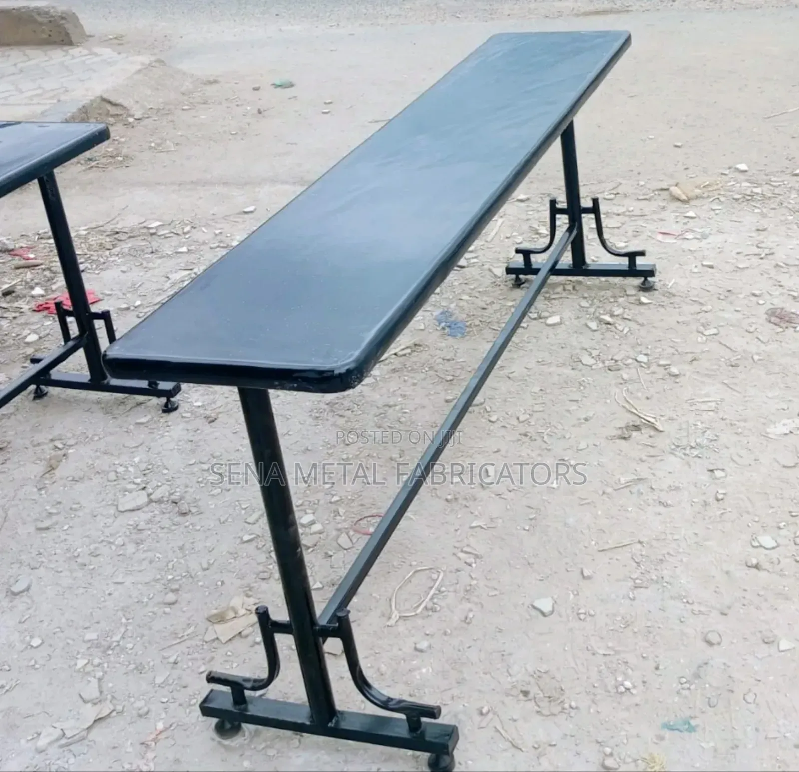 Black Restaurant Table for 6 Seater.