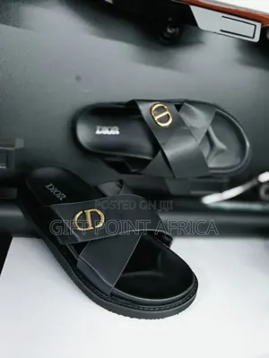 *Christian Dior X Cross Sandals* Eith Rubber Sole