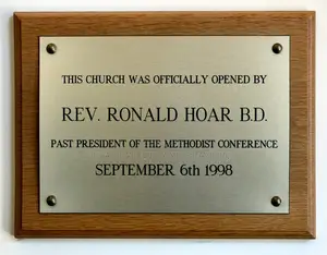 Commemoration And Opening Plaques
