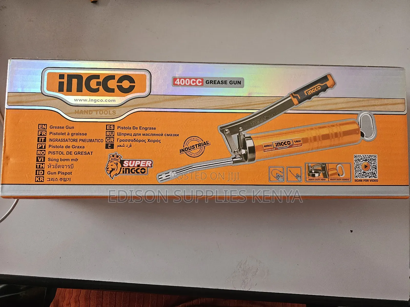 Ingco Grease Gun 400cc Grease Pump Lubrication Gun