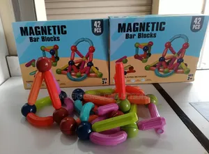 42 Piece Magnetic Blocks Sticks Set