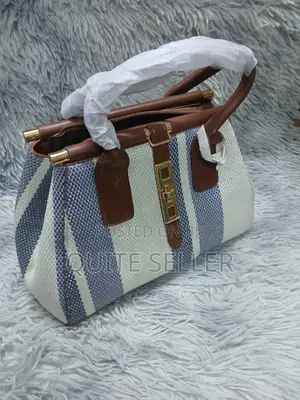 Color Contrast Canvas Tote Shoulderladies Handbag Bag