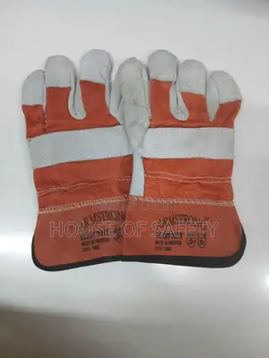 Orange Shade Leather Glove