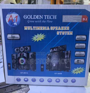 Golden Tech Subwoofer With Bluetooth,Radio,Remote