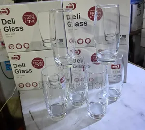 6pcs 310ml Oval Long Glasses