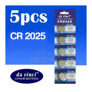 Da Vinci 5pcs Cr2025 3v Battery Watch Remote Button Cell