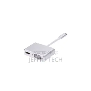 2 in 1 Usb Type-C to Hdmi Vga Adapter