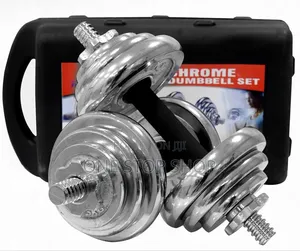 20kg Chrome Dumbbells With Nonslip Grip and Casing