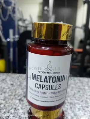 Melatonin Capsules for Natural Organic Sleep Support