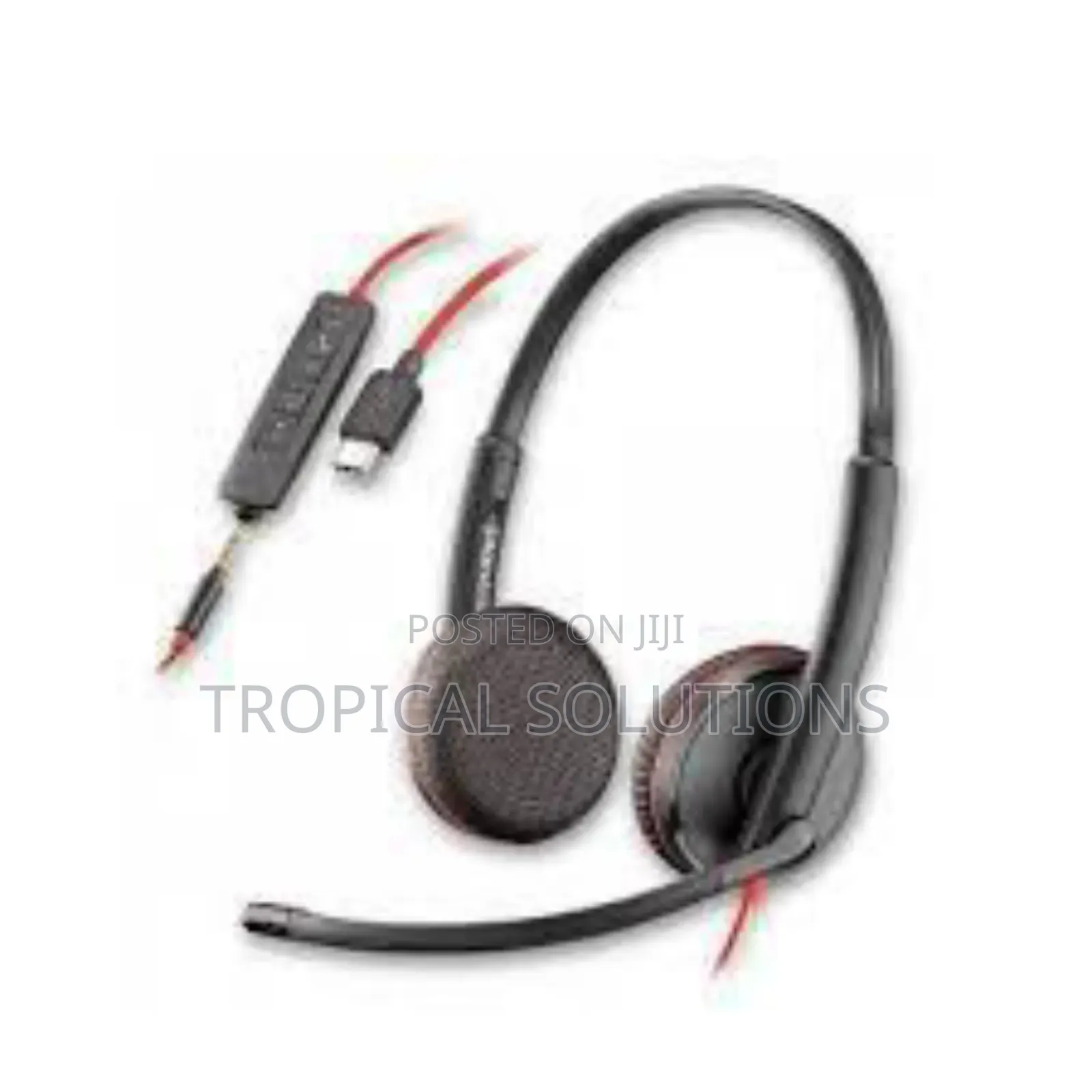 Poly Blackwire 3225 Stereo Usb -C Headset+ 3.5 Mm Plug + Usb-C