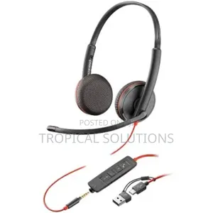 Poly Blackwire 3225 Stereo Usb -C Headset+ 3.5 Mm Plug + Usb-C