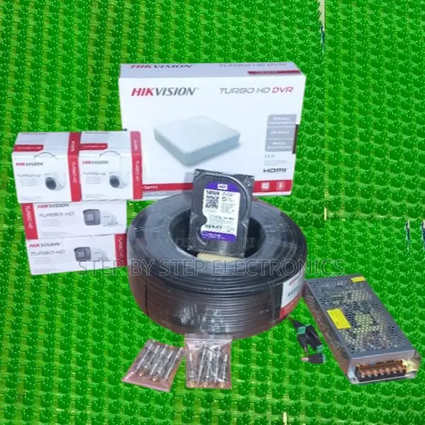 24/7 Security Hikvision 4 1080p Night Vision CCTV Cameras Full System