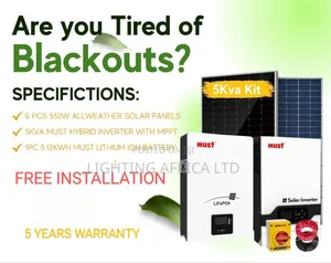 New 5.5kva Inverter - 5.12kwh Lithium Off-Grid Solar Free Installation