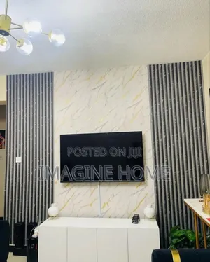 Wallpaper Fluted Grey Color