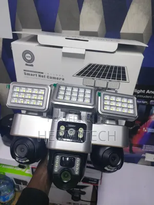 3lens 3 Screens 4g Solar PTZ CCTV Surveillance Camera Led Lights