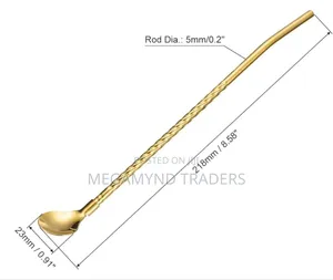 1pc Stainless Steel Spoon Straw