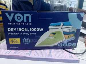 Von Vid101nsg Dry Iron, 1000w With Nonstick Soleplate