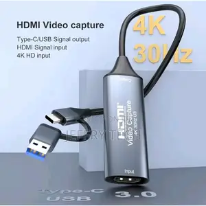 Video Capture Card, Hdmi to Usb 3.0 Type-C for Gaming, Ma