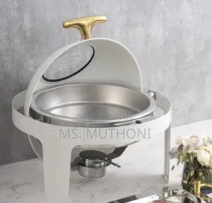 White Luxury Buffet Food Warmers / Serverware