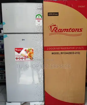 *Ramtons Double Door Fridge 213litres Rf244