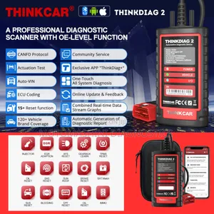 Thinkdiag 2 Vehicle Obd-Ii Bluetooth Diagnosis All Systems Vci Scanner