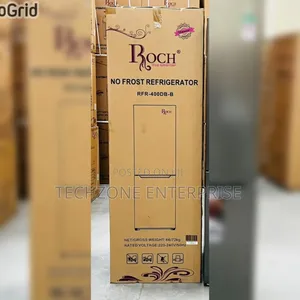 Roch No Frost ( *Rfr-400db-B *) Double Door Fridge Bottom Freezer 