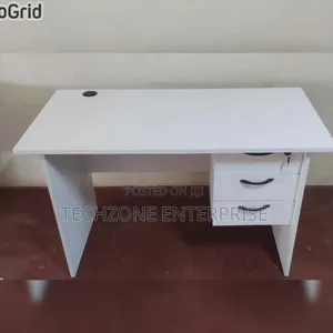 Executive White Wooden Office Desk 