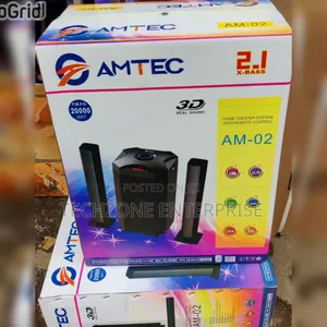 Amtec Am-02 2.1 45w High Sound Subwoofer Am-02 Powerful Amplifier 