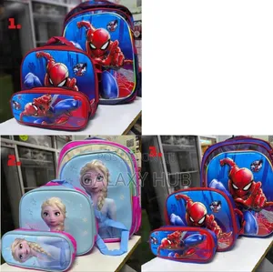 3 in 1 Cartoon School Bag Available